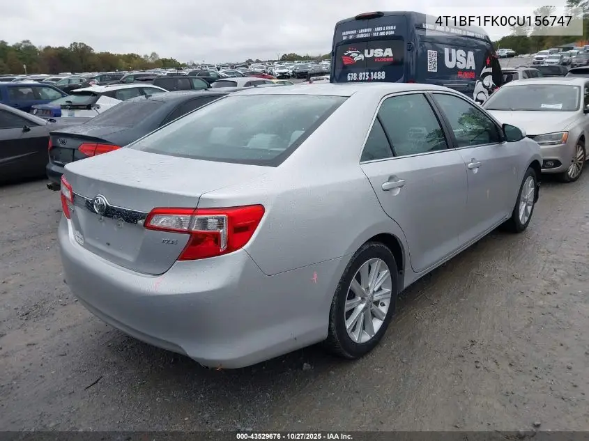 4T1BF1FK0CU156747 2012 Toyota Camry Xle