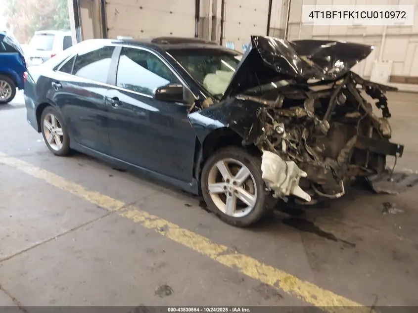4T1BF1FK1CU010972 2012 Toyota Camry Se