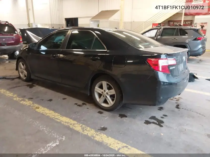 4T1BF1FK1CU010972 2012 Toyota Camry Se