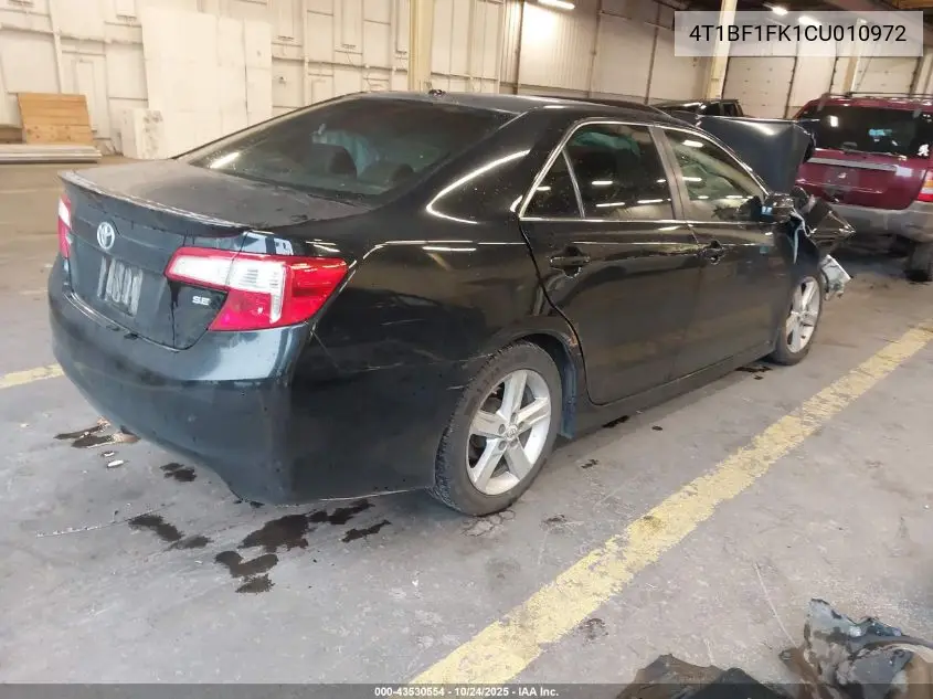 4T1BF1FK1CU010972 2012 Toyota Camry Se