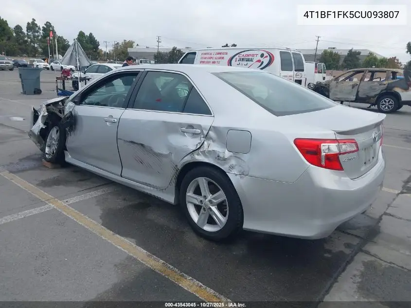 4T1BF1FK5CU093807 2012 Toyota Camry Se