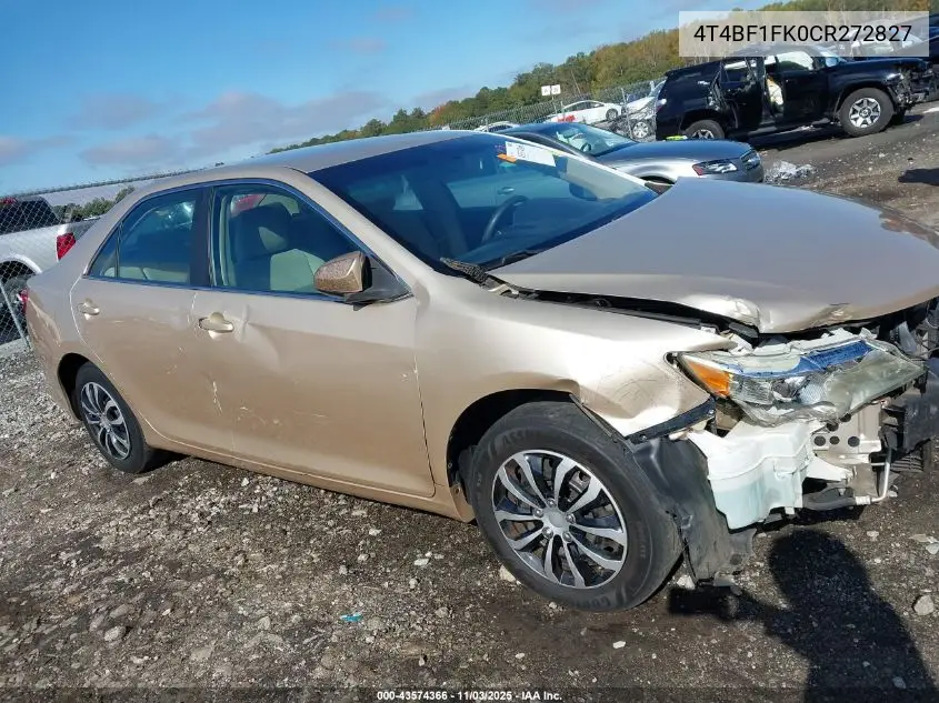 4T4BF1FK0CR272827 2012 Toyota Camry L