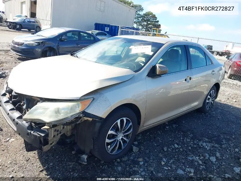 4T4BF1FK0CR272827 2012 Toyota Camry L