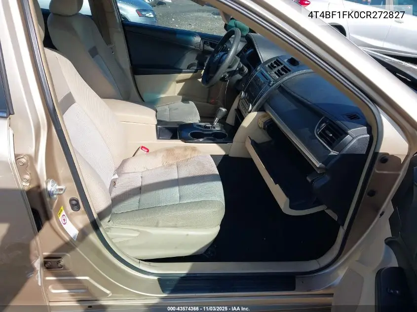 4T4BF1FK0CR272827 2012 Toyota Camry L