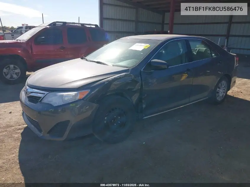 4T1BF1FK8CU586476 2012 Toyota Camry Le