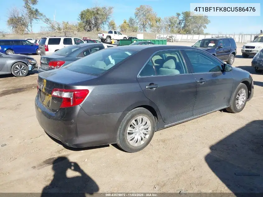 4T1BF1FK8CU586476 2012 Toyota Camry Le