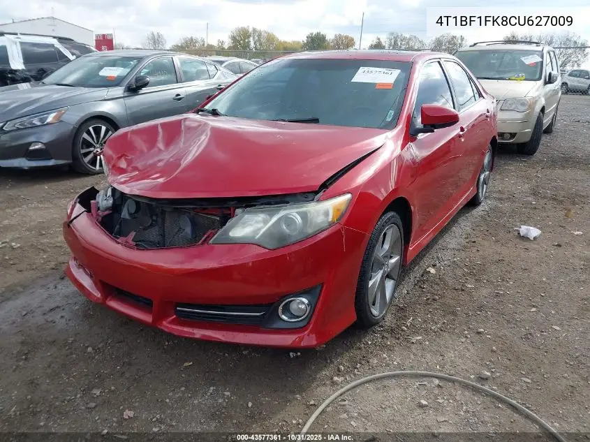 4T1BF1FK8CU627009 2012 Toyota Camry Se Limited Edition