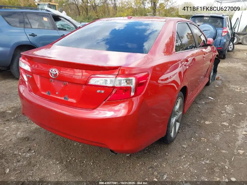 4T1BF1FK8CU627009 2012 Toyota Camry Se Limited Edition