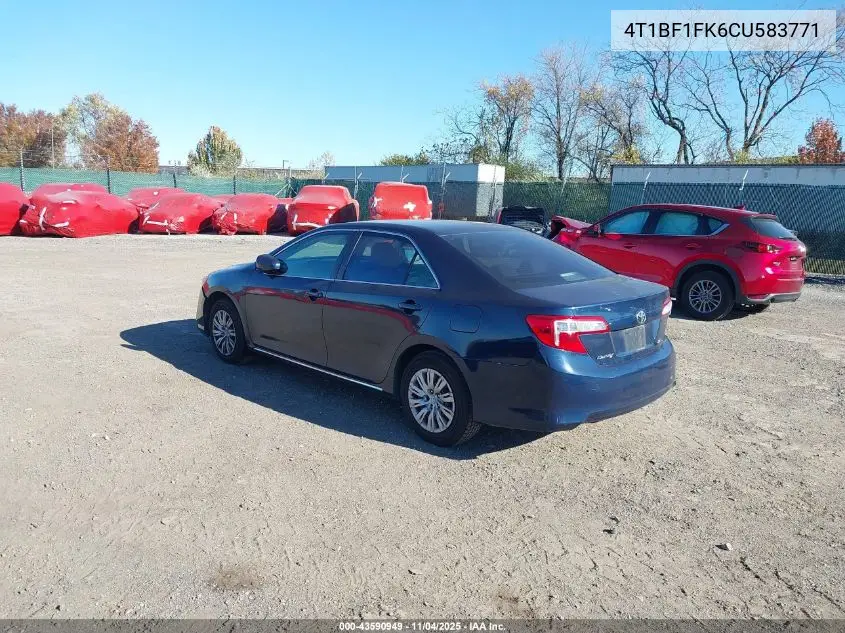 4T1BF1FK6CU583771 2012 Toyota Camry Le