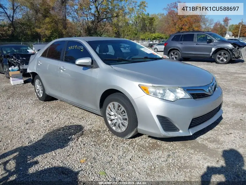 4T1BF1FK1CU588697 2012 Toyota Camry Le