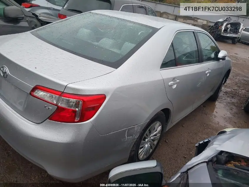 4T1BF1FK7CU033298 2012 Toyota Camry Le