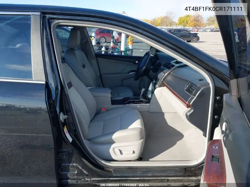 4T4BF1FK0CR171111 2012 Toyota Camry Xle
