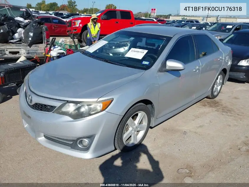 4T1BF1FK0CU176318 2012 Toyota Camry Se
