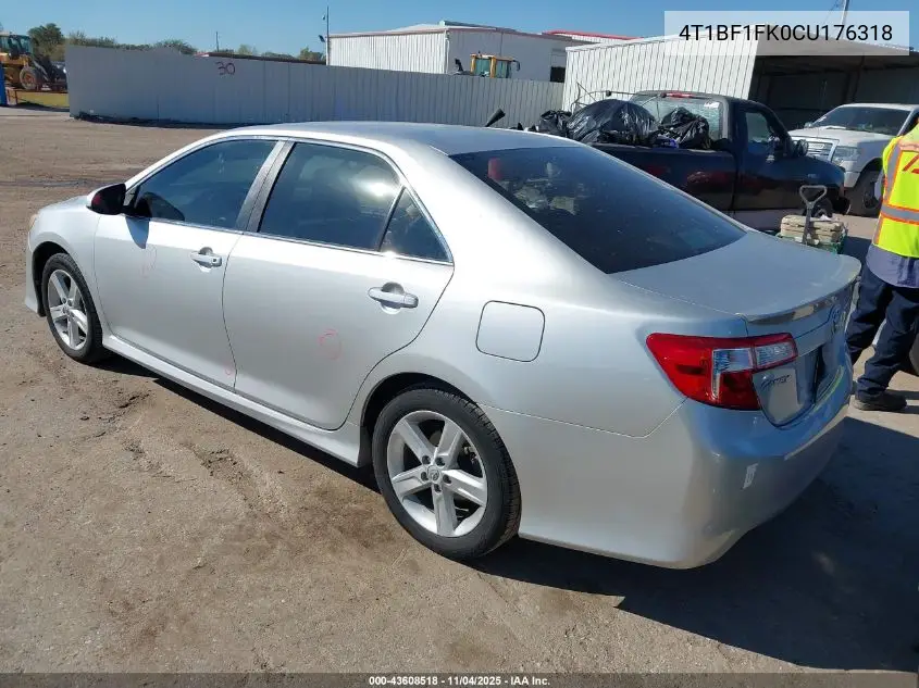 4T1BF1FK0CU176318 2012 Toyota Camry Se