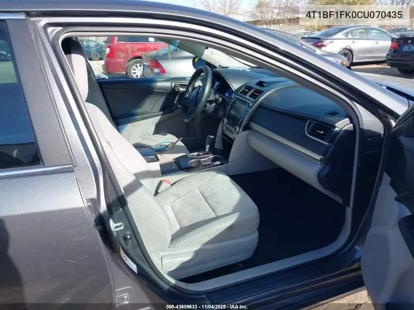 4T1BF1FK0CU070435 2012 Toyota Camry Le