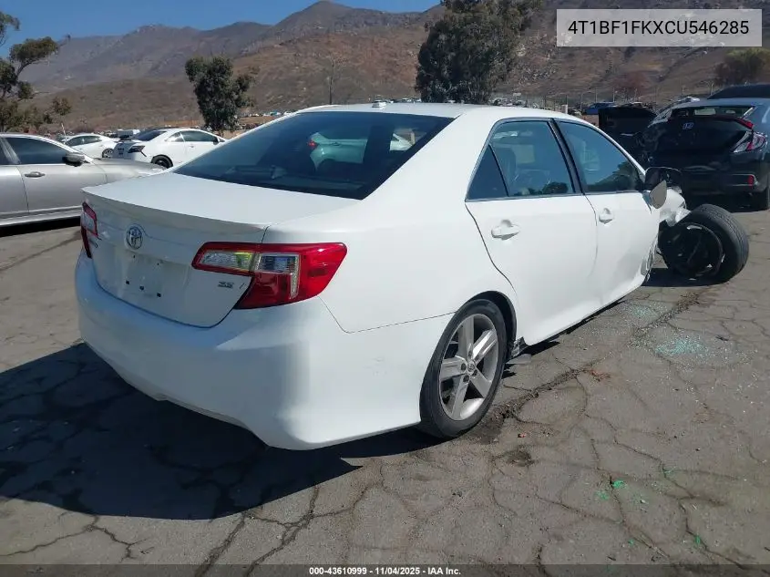 4T1BF1FKXCU546285 2012 Toyota Camry Se