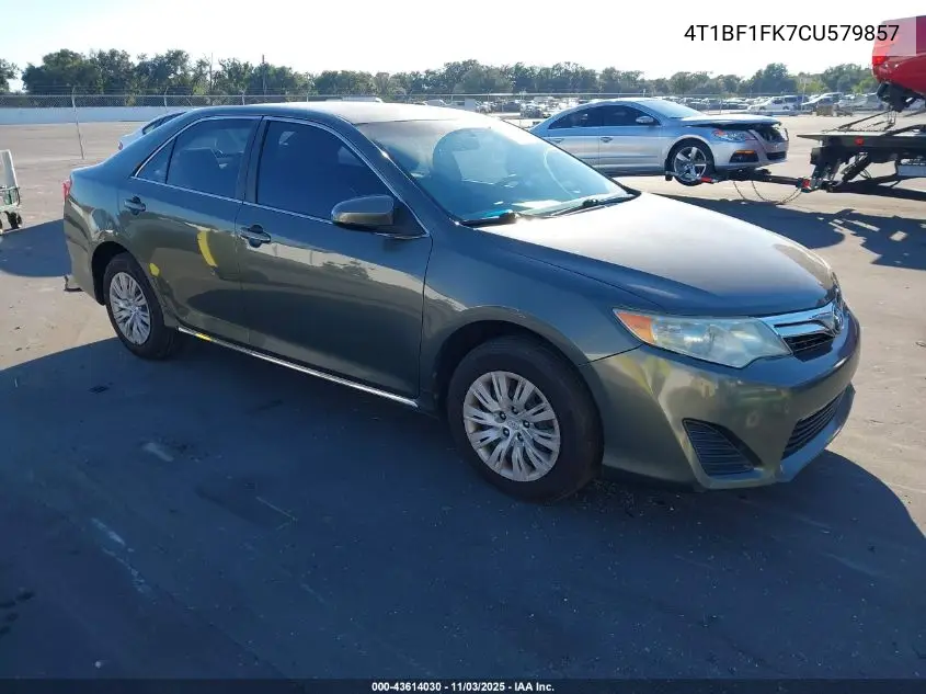 4T1BF1FK7CU579857 2012 Toyota Camry Le