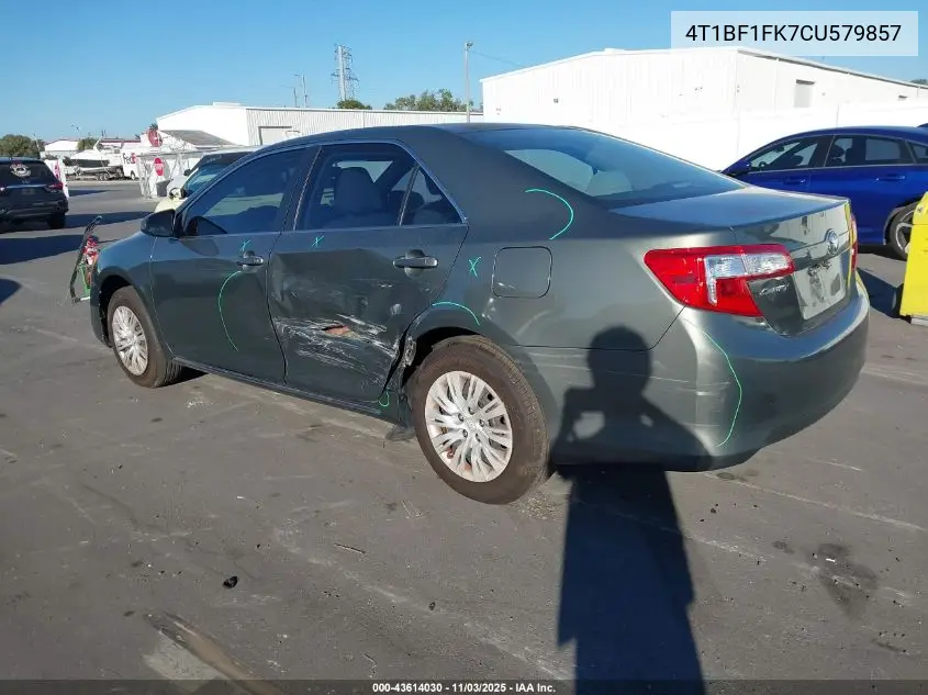 4T1BF1FK7CU579857 2012 Toyota Camry Le