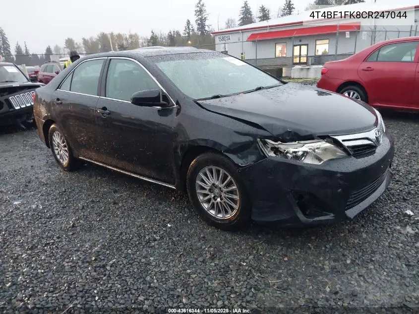4T4BF1FK8CR247044 2012 Toyota Camry Le