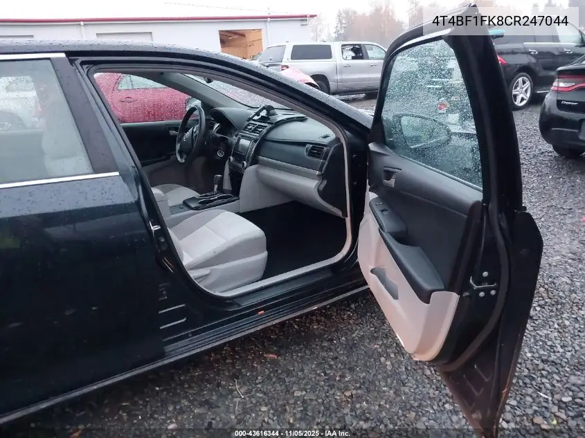 4T4BF1FK8CR247044 2012 Toyota Camry Le
