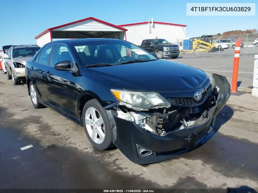 4T1BF1FK3CU603829 2012 Toyota Camry Se