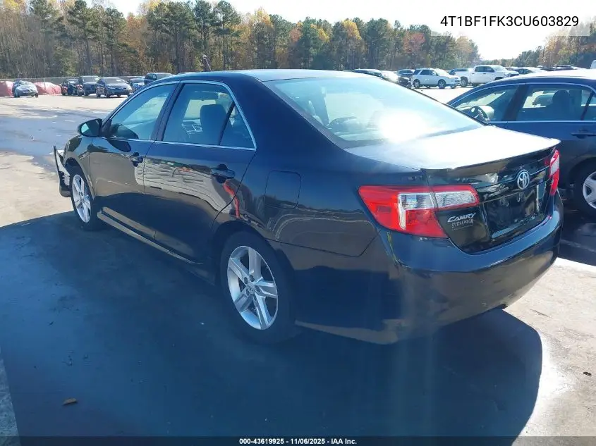 4T1BF1FK3CU603829 2012 Toyota Camry Se