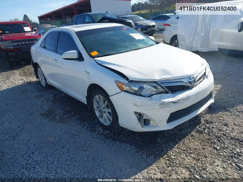 4T1BD1FK4CU052400 2012 Toyota Camry Hybrid Xle