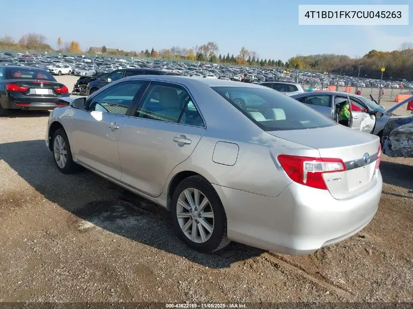 4T1BD1FK7CU045263 2012 Toyota Camry Hybrid Xle