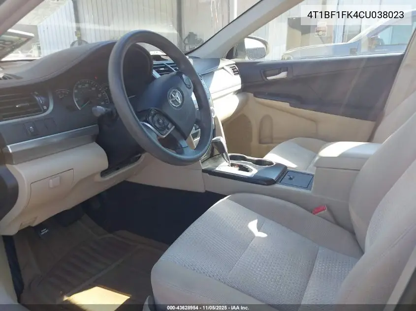 4T1BF1FK4CU038023 2012 Toyota Camry Le