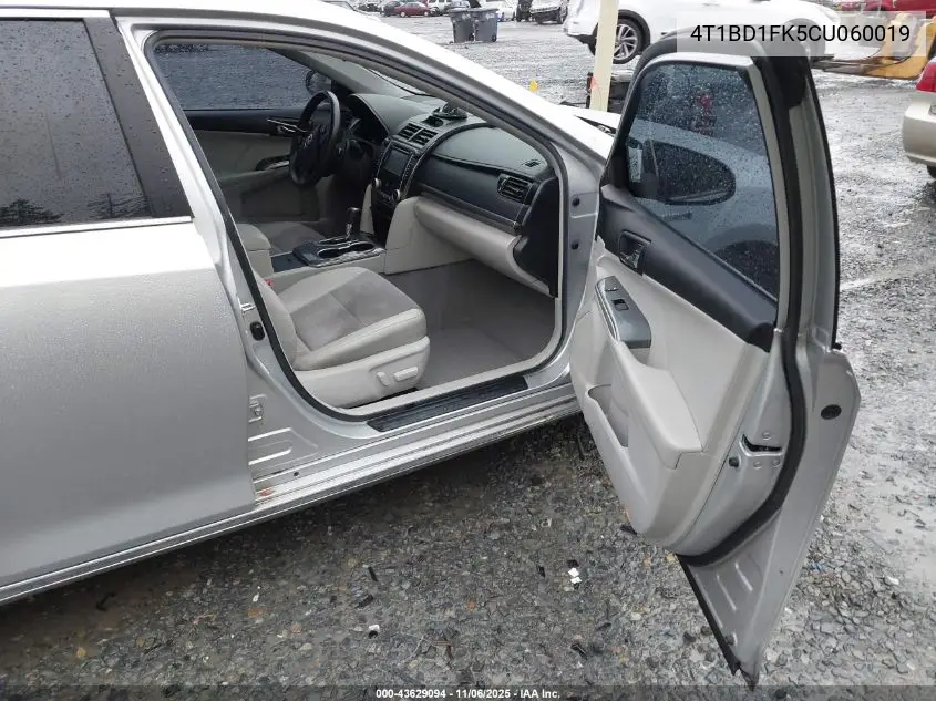 4T1BD1FK5CU060019 2012 Toyota Camry Hybrid Xle