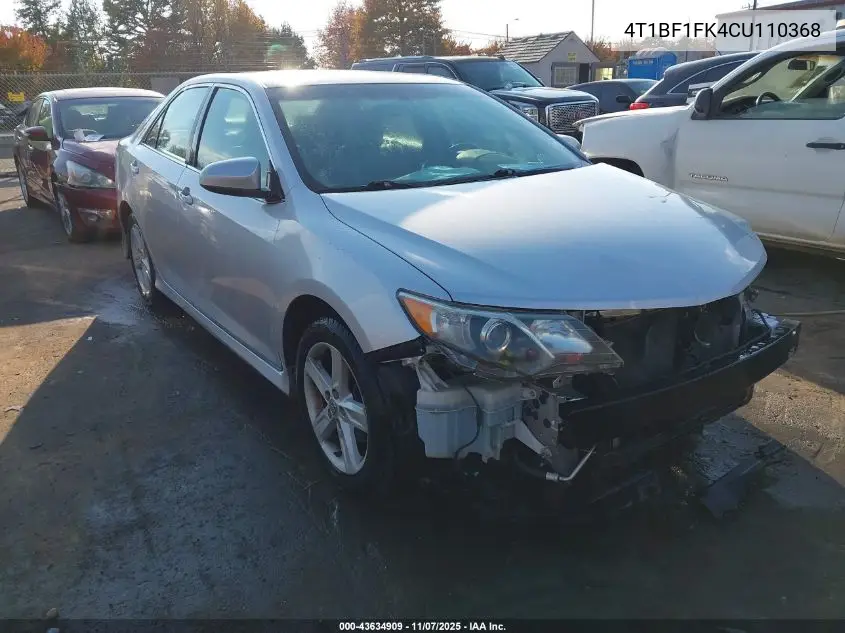 4T1BF1FK4CU110368 2012 Toyota Camry Se