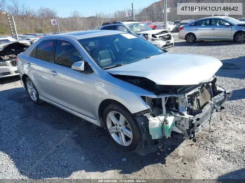 4T1BF1FK1CU148642 2012 Toyota Camry Se