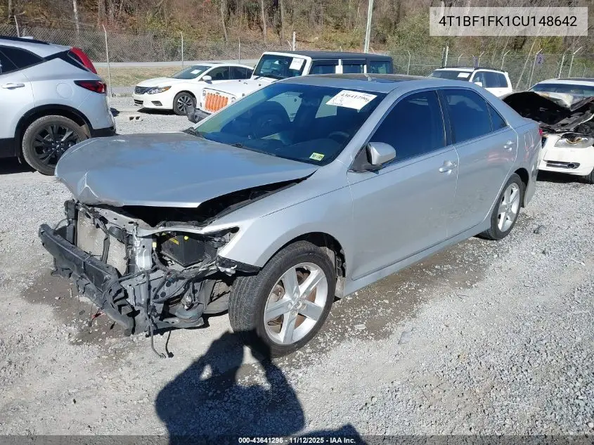 4T1BF1FK1CU148642 2012 Toyota Camry Se