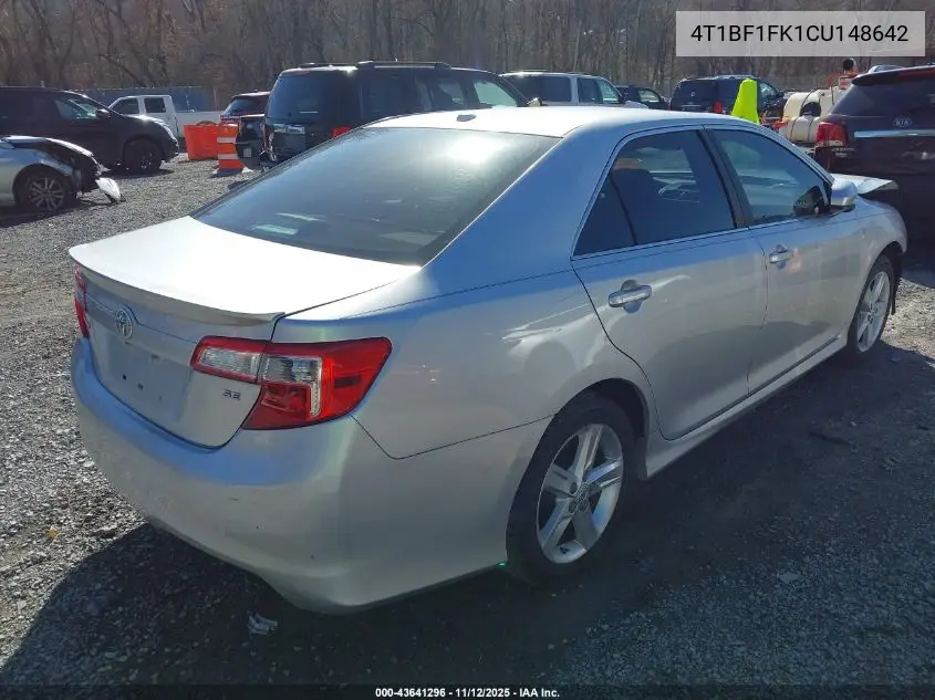 4T1BF1FK1CU148642 2012 Toyota Camry Se