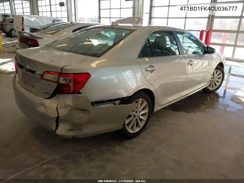 4T1BD1FK4CU036777 2012 Toyota Camry Hybrid Xle