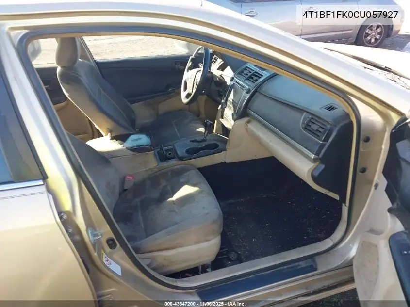 4T1BF1FK0CU057927 2012 Toyota Camry Le