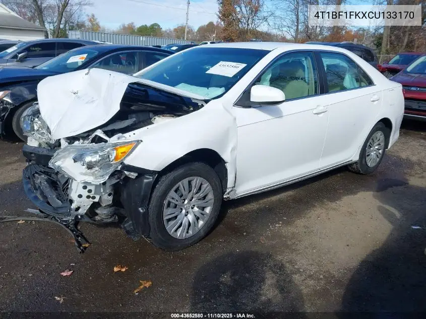 4T1BF1FKXCU133170 2012 Toyota Camry Le