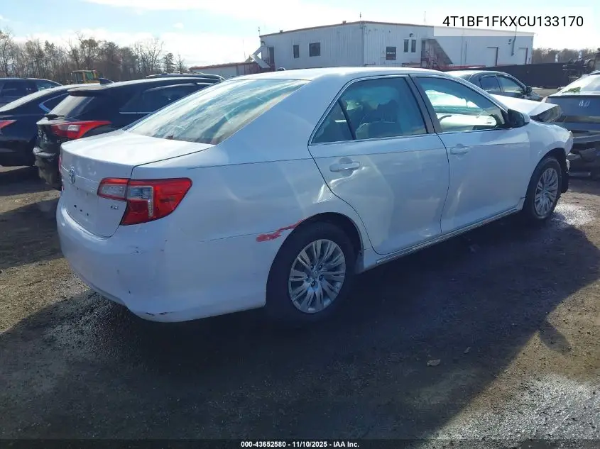 4T1BF1FKXCU133170 2012 Toyota Camry Le