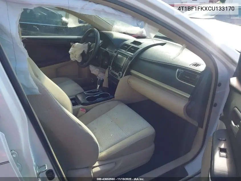 4T1BF1FKXCU133170 2012 Toyota Camry Le