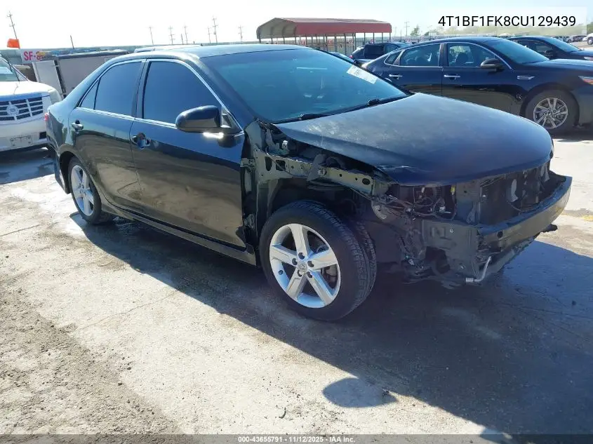 4T1BF1FK8CU129439 2012 Toyota Camry Se