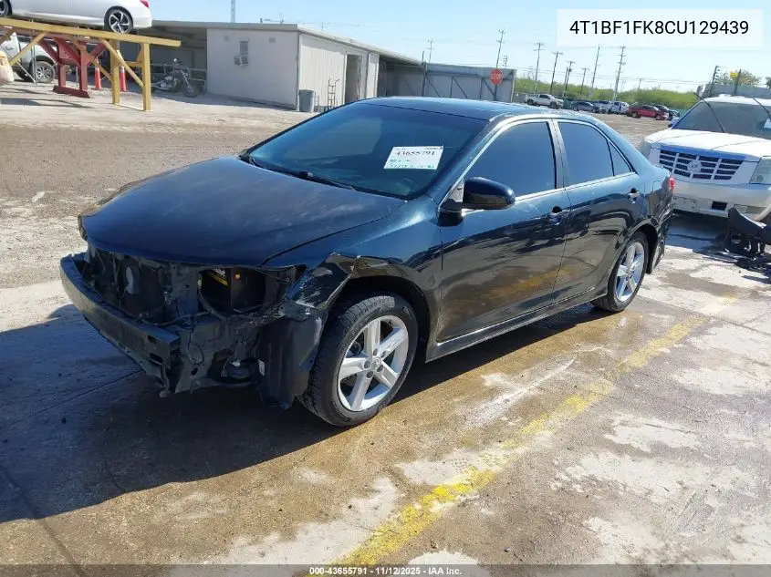 4T1BF1FK8CU129439 2012 Toyota Camry Se