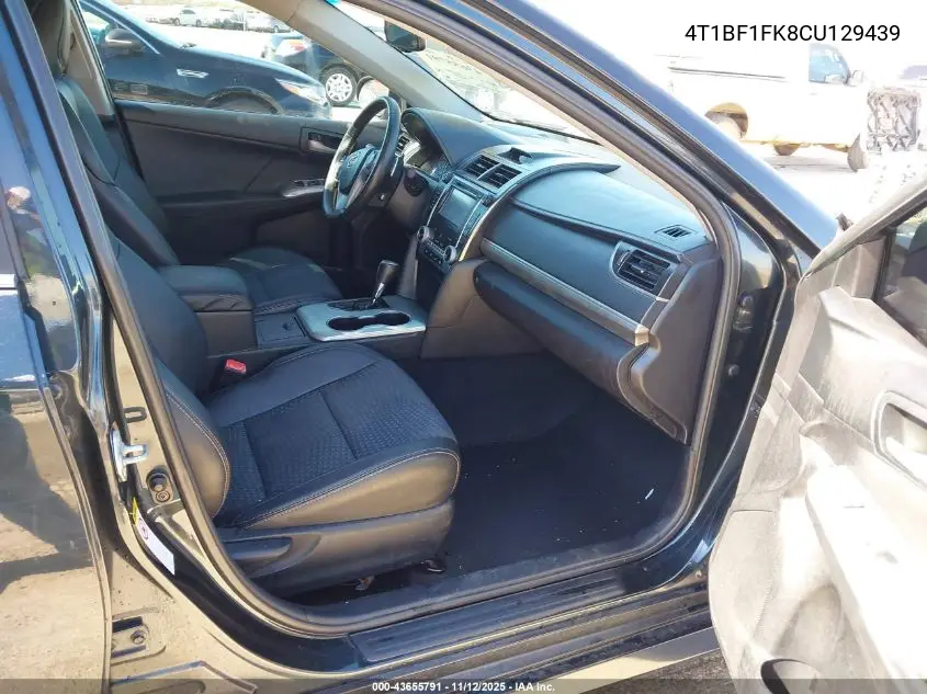 4T1BF1FK8CU129439 2012 Toyota Camry Se