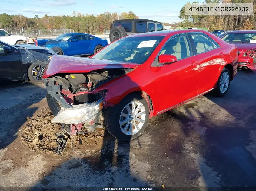 4T4BF1FK1CR226732 2012 Toyota Camry Xle