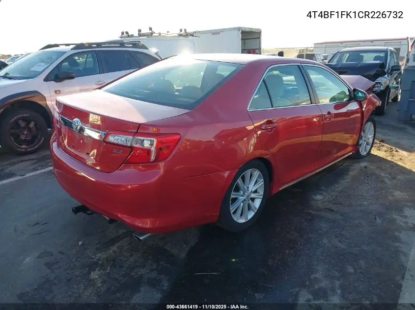 4T4BF1FK1CR226732 2012 Toyota Camry Xle