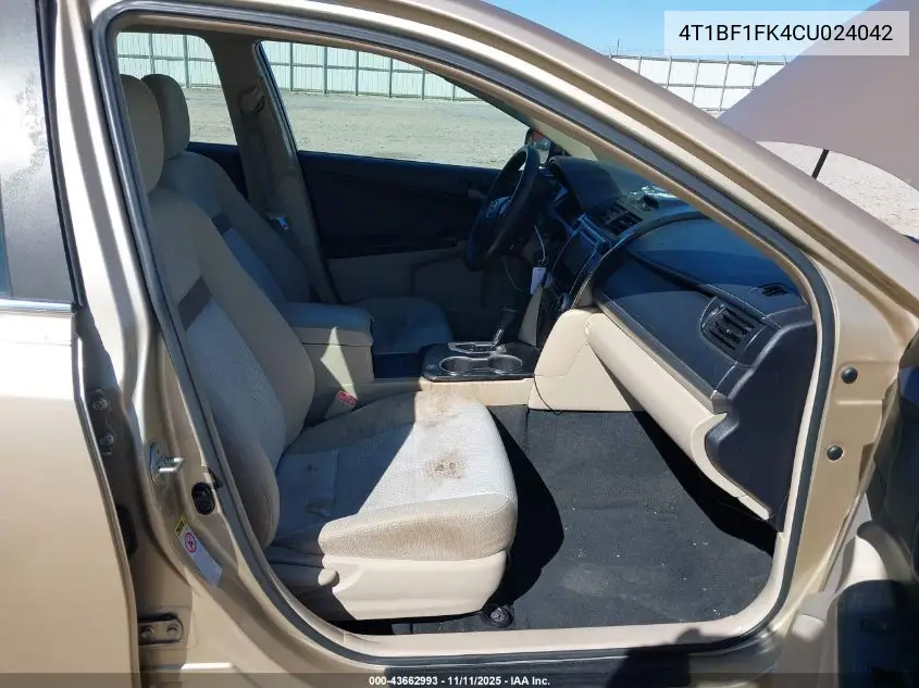 4T1BF1FK4CU024042 2012 Toyota Camry Le