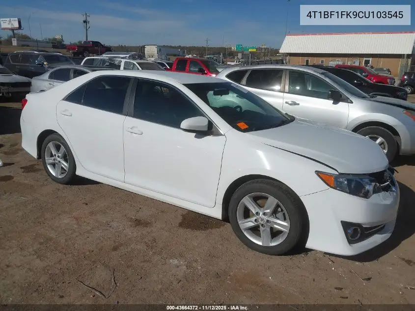4T1BF1FK9CU103545 2012 Toyota Camry Se