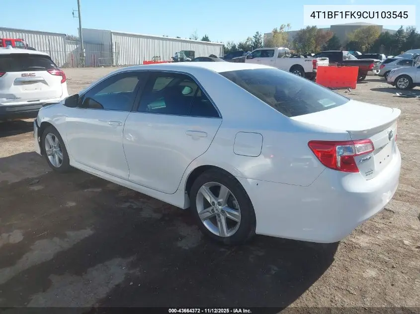 4T1BF1FK9CU103545 2012 Toyota Camry Se