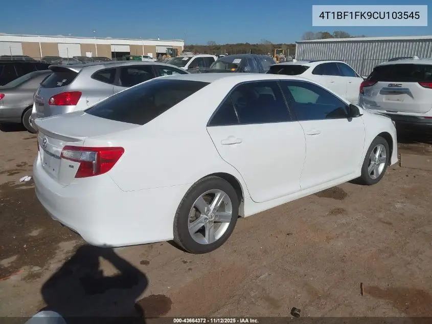 4T1BF1FK9CU103545 2012 Toyota Camry Se
