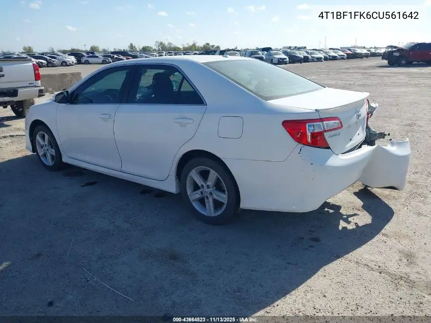 4T1BF1FK6CU561642 2012 Toyota Camry Se