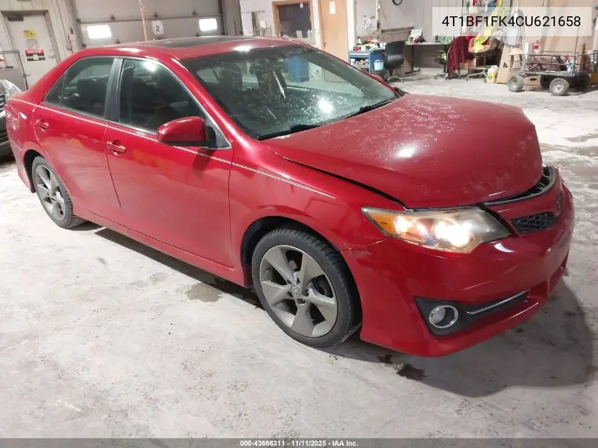 4T1BF1FK4CU621658 2012 Toyota Camry Se Limited Edition